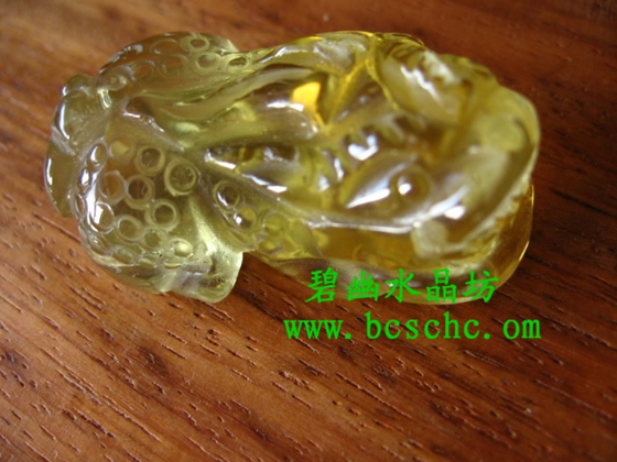 天然黃水晶貔貅