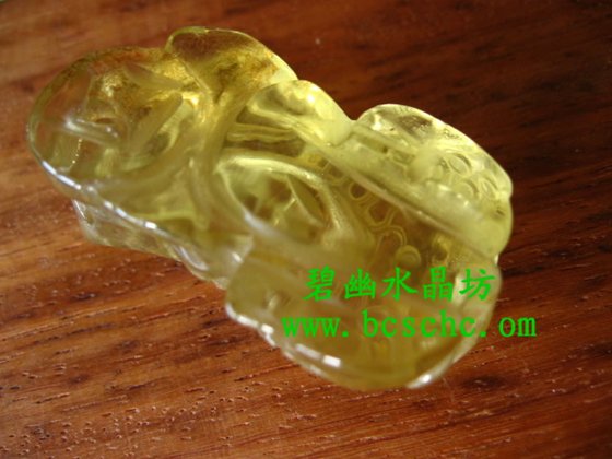 天然黃水晶貔貅