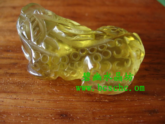 天然黃水晶貔貅