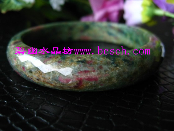 紅藍(lán)寶刻面手鐲