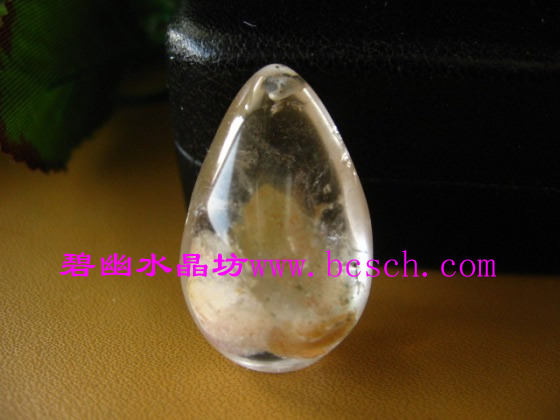 天然水晶白幽靈吊墜
