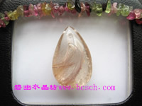 天然水晶紅發(fā)晶