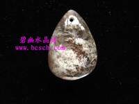 天然水晶紅幽靈吊墜