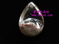 天然水晶紅幽靈吊墜