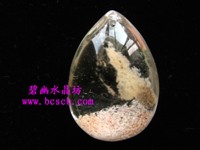 天然水晶紅幽靈吊墜