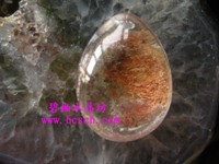 天然水晶紅幽靈吊墜