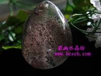 天然水晶紅幽靈吊墜
