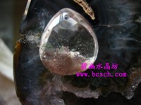 天然水晶紅幽靈吊墜