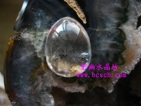 天然水晶紅幽靈吊墜