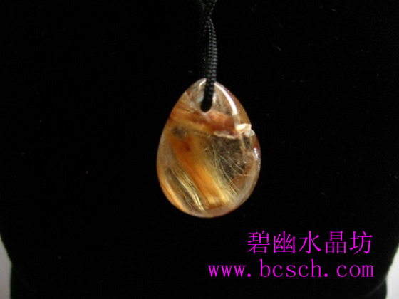 天然鈦發(fā)晶吊墜