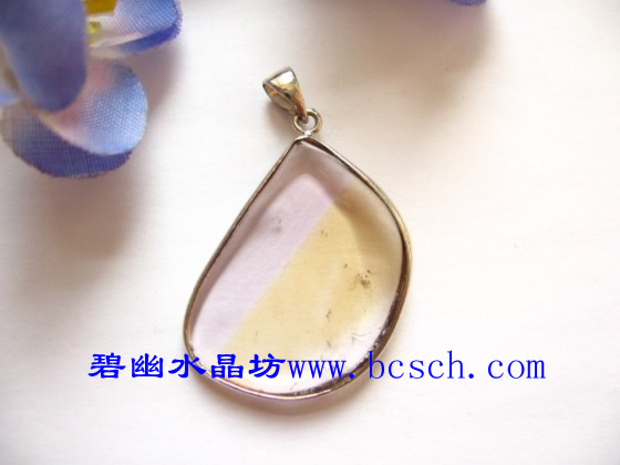 紫黃晶吊墜