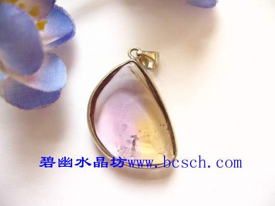 紫黃晶吊墜