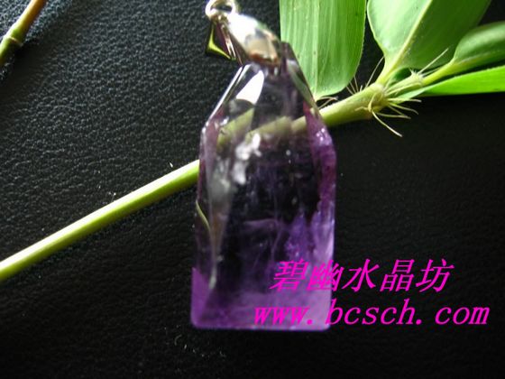 天然紫晶大衛(wèi)星吊墜