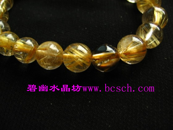 天然鈦晶手鏈