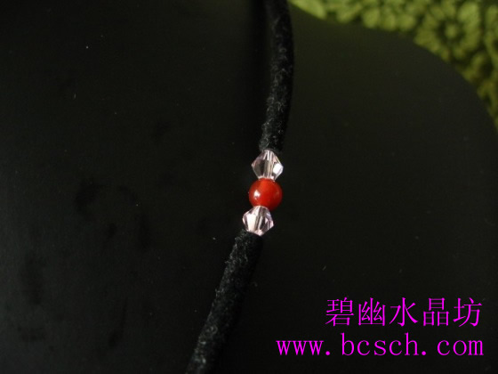 天然白水晶方格時(shí)尚項(xiàng)鏈